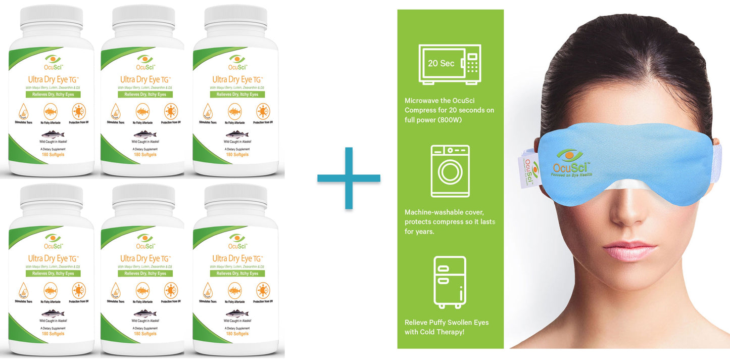 Ultra Dry Eye TG - Dual Powered Dry Eye Relief! (180 softgels/bottle)