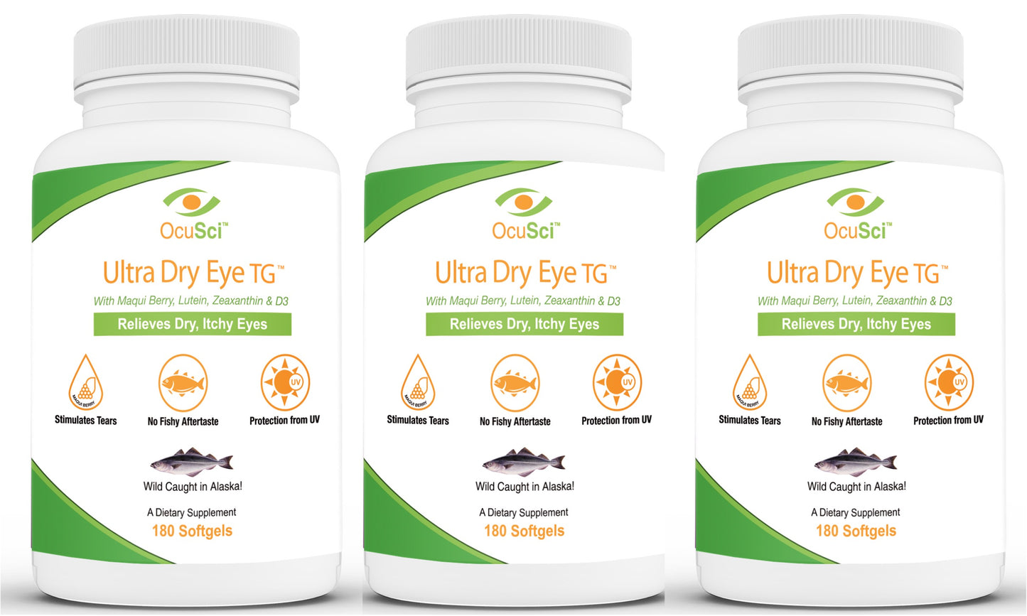 Ultra Dry Eye TG - Dual Powered Dry Eye Relief! (180 softgels/bottle)