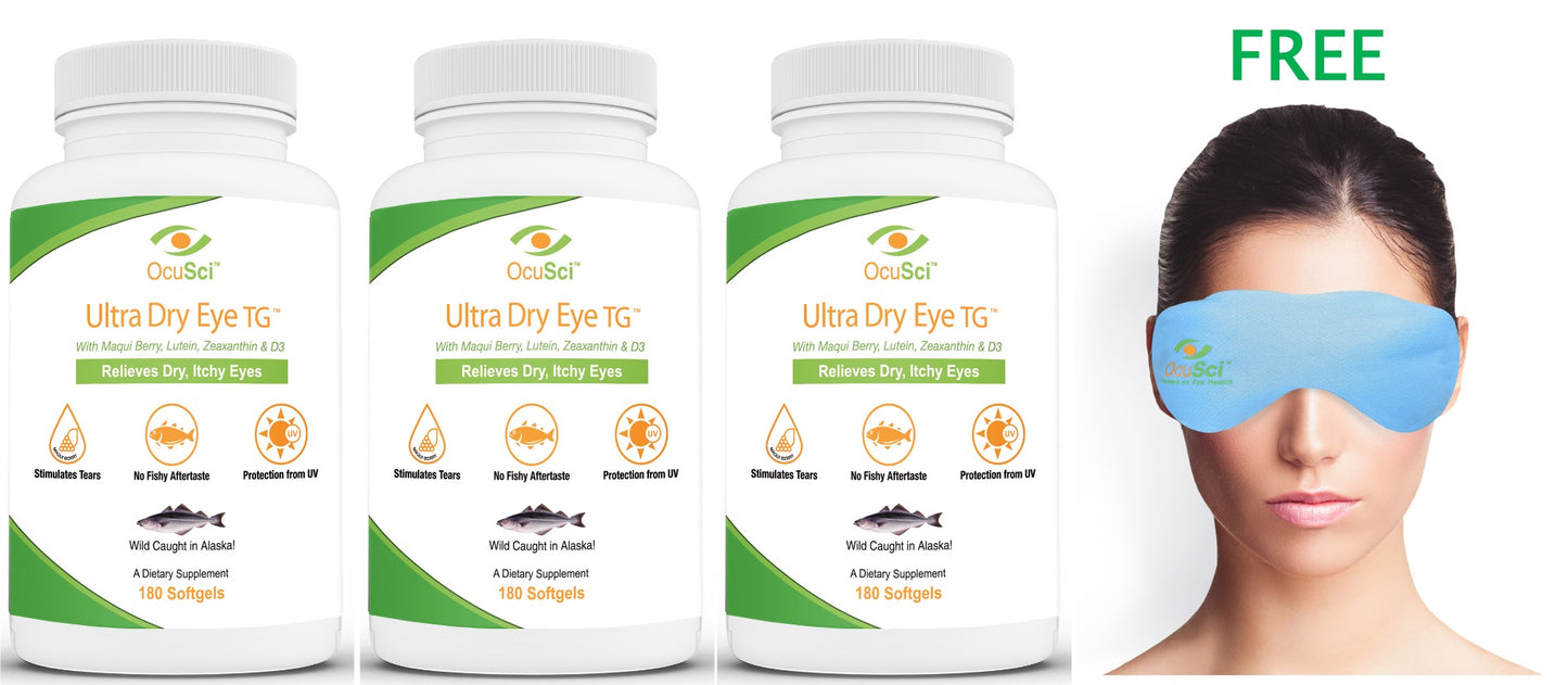 Ultra Dry Eye TG - Dual Powered Dry Eye Relief! (180 softgels/bottle)