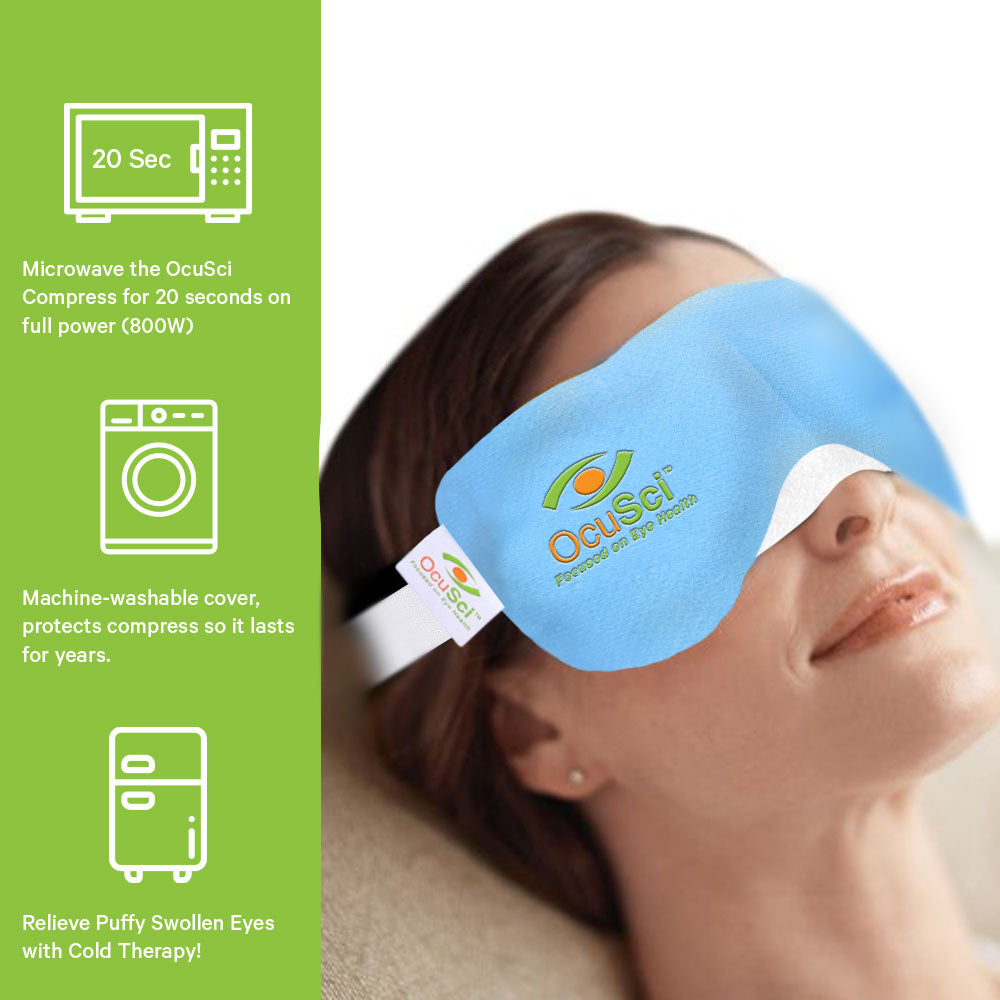 Dry Eye Compress - Moist, Therapeutic Heat for Immediate Relief from Dry Eye.  1 Year Warranty!