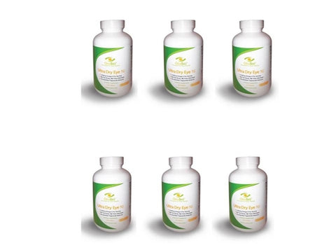 Treat Dry Eye in 30 Days! 12 month auto-ship supply: 6 Ultra Dry Eye TG Bottles (180 softgels  or 2 month supply per bottle)