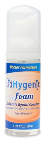 Lid Hygenix cleanses without chemical preservatives!  1 Bottle 50 ml